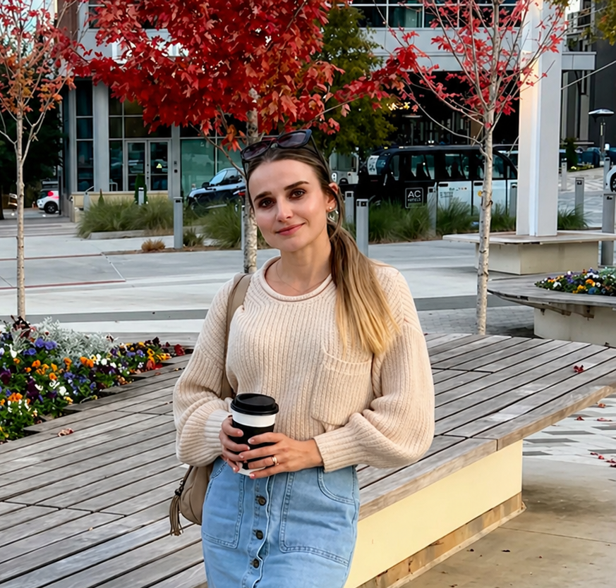 Portrait of Kristina Ivashinko, founder of Faith & Friends Services